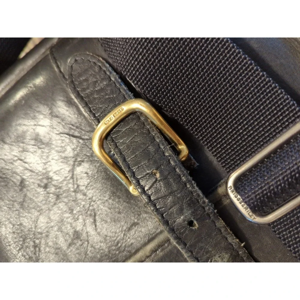 Vintage Leather JACK‎ GEORGE Professional Business Lawyer Briefcase Bag Mens